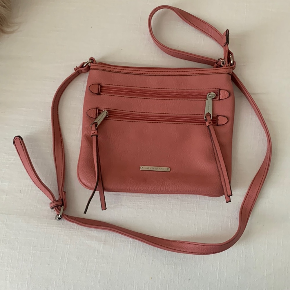 Pink cross body purse